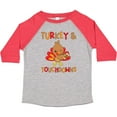 thumbnail image 3 of Inktastic Turkey and Touchdowns Cute Thanksgiving Football Design Boys or Girls Toddler T-Shirt, 3 of 5