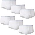 thumbnail image 2 of Hanes Men's 6 Pack Full Rise Cotton Comfort Flex Brief (White, XX-Large), 2 of 4