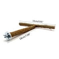 thumbnail image 4 of Bird Perches Natural Wood Stand T-shaped Bird Cage Grinding Claw for Cockatiels Conures Budgies Love Birds, 4 of 6