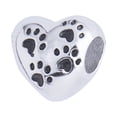 thumbnail image 1 of Charm para Pulsera LuckyLy Dije de Corazón Y Huellas de Perro Acero Inoxidable Modelo Dora Plateado UNITALLA, 1 of 8