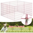 thumbnail image 3 of Bestpet 36"H Dog Exercise Playpen, 8 Panel, Pink, 3 of 7