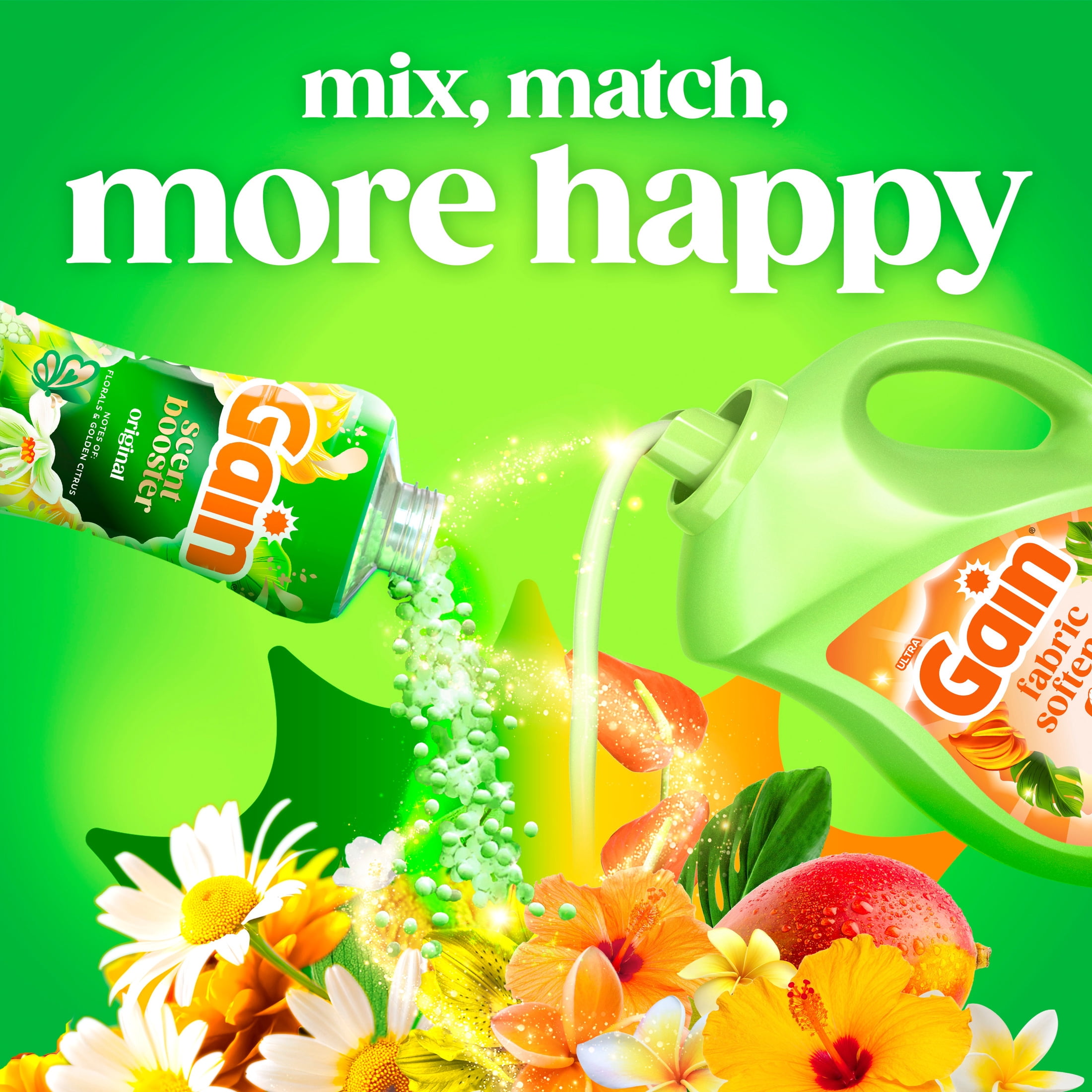 Gain, Liquid Laundry Fabric Softener, Island Fresh Scent, 35 fl oz, 48 Loads