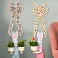 Easter Imitation Bows Holiday Party Decorations Hanging Rabbit Carrot