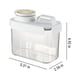 thumbnail image 3 of Recipiente Hermético para Arroz | Dispensador de Granos de Cocina de 1,5 L con Taza Medidora y Báscula | Pet+Pp de Grado Alimenticio para Harina, Cereales y Pasta | Blanco 21,5 X 13,5 X 6,5 Cm, 3 of 7