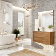 thumbnail image 2 of EVIVA Prancer 44 Inch Oak Wall Mount Bathroom Vanity, 2 of 6