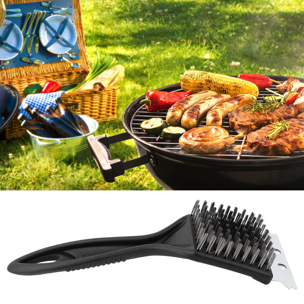 Mgaxyff Stainless Steel Plastic BBQ Cleaning Brush Cleaner Scraper