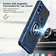 thumbnail image 5 of SPY CASE for Cricket Innovate E 5G Case w/Tempered Glass Screen Protector [Military Grade] Ring Car Mount Kickstand Shockproof Hard Phone Case - Blue, 5 of 7