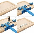 thumbnail image 2 of imUfer Cabinet Hardware Fixture Punch Locator Adjustable Punch Drill Locator Handle Template Tool Kit Blue, 2 of 5