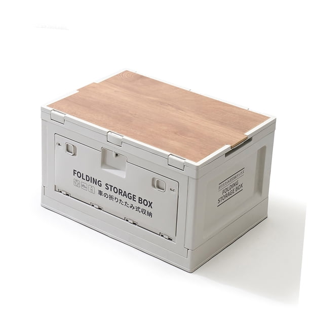 Caja de almacenamiento plegable para exteriores, caja de almacenamiento plegable para exteriores, caja de almacenamiento apilable, contenedores de almacenamiento para exteriores, máxima confiabilidad