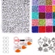 thumbnail image 4 of Kit de fabricación de joyas de de semillas de de 4 mm para bricolaje, pendientes, pulseras, collares, con de letras, cordón elá, 4 of 8