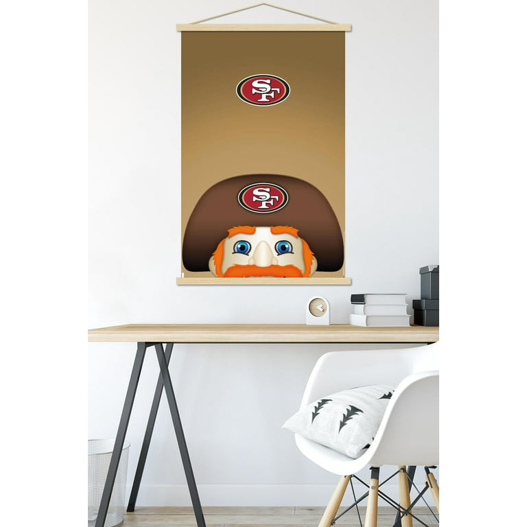  Trends International NFL San Francisco 49ers-Logo 21 Wall  Poster, 22.375 x 34, Unframed Version, Bedroom : Sports & Outdoors