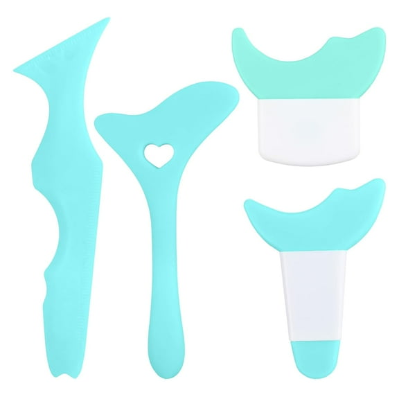 4 Pcs Eyeliner Stencils, Reusable Silicone Templates for Winged Eyeliner