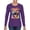 Purple, variant on Dean Russo Best Dog Dog Lover Womens Graphic Long Sleeve T-Shirt, Kelly, X-Large