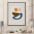 thumbnail image 2 of Designart 'Abstract Moon and Sun Geometric Print I' Modern Framed Canvas Wall Art Print, 2 of 5