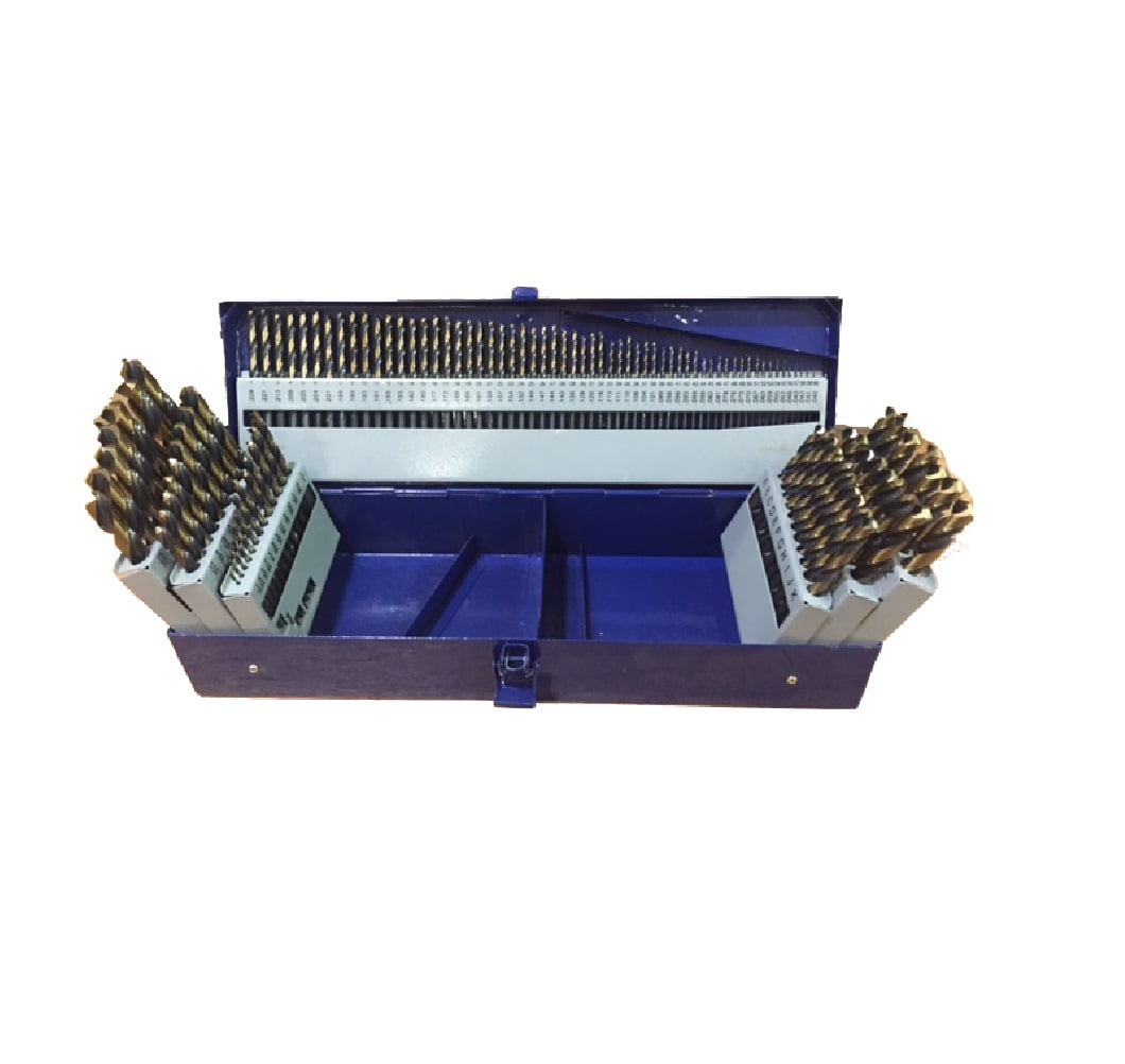 115 Piece Heavy Duty High Speed Steel Drill Bit Set in Metal Case