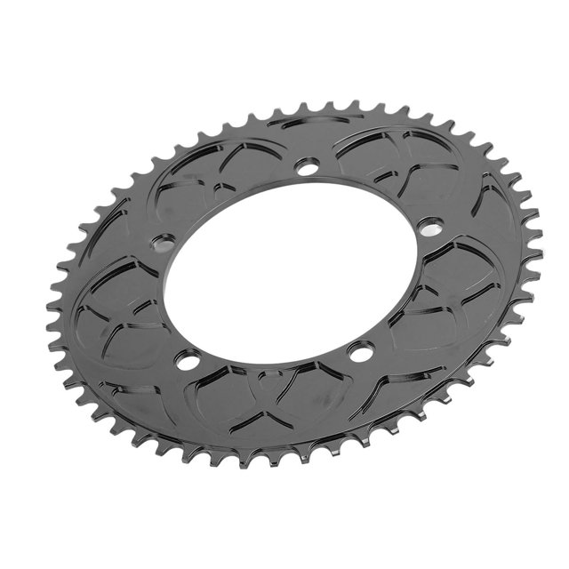 Plato De Bicicleta, Plato único De Aluminio De Corte Fino BCD De 130 Mm Para Ciclismo BMX ANGGREK Negro