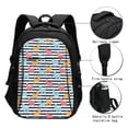 thumbnail image 3 of Vsdgher Colorful Llama Print Travel Laptop Backpack, Laptops Backpack with USB Charging Port, Water Resistant Computer Bag Gift for Men & Women, 3 of 7