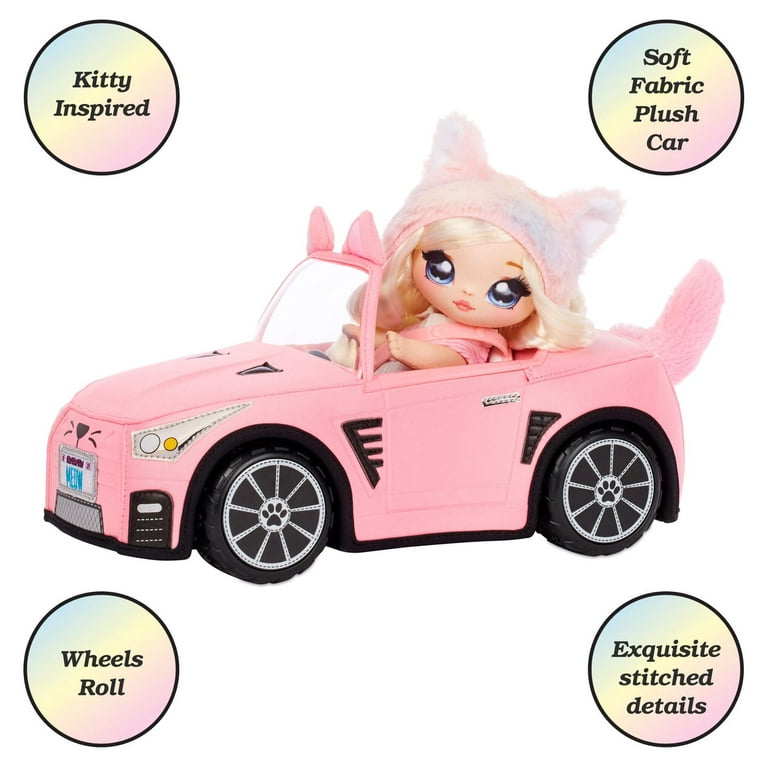 Na Na Na Surprise Kitty-Inspired Soft Plush Convertible Car