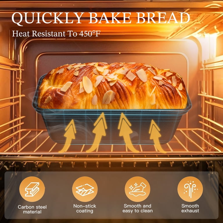 HONGBAKE 3-Pack Mini Carbon Steel Loaf Pans photo 6