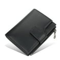 thumbnail image 2 of Fashion Women Wallets Solid Color PU Short Multifunction Design Card Holder Zipper Hasp Purse Simple Style Handbag Coin Keys Bag Black, 2 of 9