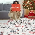 thumbnail image 5 of Christmas Throw Blanket Christmas Reindeer Blanket Ultra Soft Flannel Fleece Blanket Winter Plush Fuzzy Warm Bed Blanket Christmas Holiday Decor for Couch Bed 50" X 60", 5 of 5
