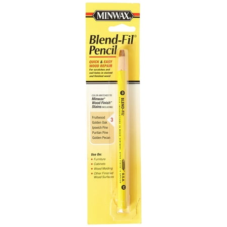 Birch Stain - 110036666 No 3 Blend Fil Wood Repair Stain Pencil, Natural Birch, Mineral spirits or paint thinner following manufacturer's safety instructions By Minwax