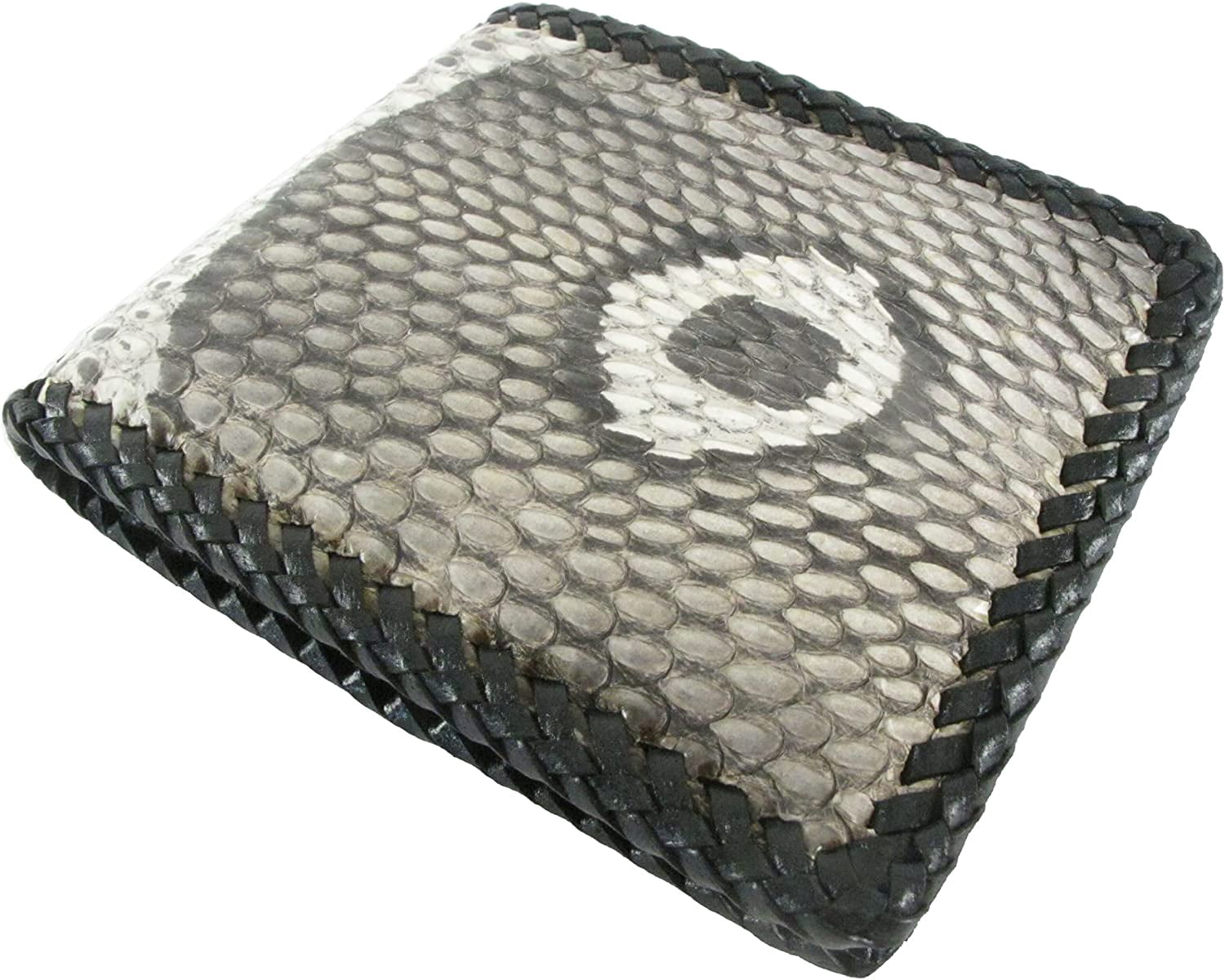 Genuine Cobra Snake Skin Leather Bifold Wallet - Credit Card ID Holder, Natural Belly Skin