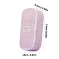 thumbnail image 2 of Macaron Colour Blocking Canvas Pencil Bag Large Capacity Student Kids Pencil Bag Solid Colour Multifunctional Stationery Box Opening Season Gift Stationery Gift, 2 of 7