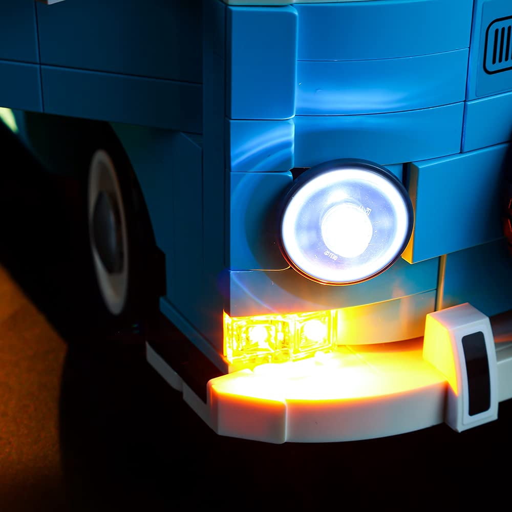 Dobegin Led Lighting Kit only - Lights Set Designed for Lego Volkswagen T2 Camper Van 10279 Building Kit - No Model (Classic Version)