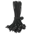 thumbnail image 1 of Cuerdas elásticas de bola de 8 pulgadas, 60 piezas de cuerdas elásticas con bolas para sujeción de lonas para carpas (Negro), 1 of 7
