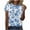 Multicolor#3, variant on Tnhcen Women's Summer Floral Print Crewneck Short Sleeve Basics T-Shirt | Plus Size Friendly (S-5XL)