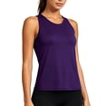 thumbnail image 2 of NELEUS Womens Workout Tank Tops for Athletic Yoga Running Gym Sleeveless Shirts Crewneck Racerback,Dark Purple,US Size S, 2 of 8