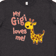thumbnail image 4 of Inktastic My Gigi Loves me- cute giraffe Youth T-Shirt, 4 of 5