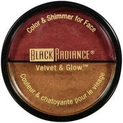 BLACK RADIANCE VELVET & GLOW COLOR & SHIMMER FOR FACE #6704 UPTOWN GLAMOUR