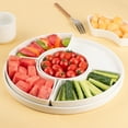 thumbnail image 5 of Dizada 12.8" Divided Serving Trays for Entertaining, Appetizer Tray with 6 Dishes, 5 of 5