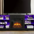 thumbnail image 5 of Smuxee Electric Fireplace TV Stand for 55 inch TV,Entertainment Center with Fireplace and LED,Black, 5 of 8