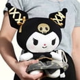 thumbnail image 5 of Peluche de Hello Kitty Kuromi de 30 cm de la serie Kawaii en negro y dorado de Sanrio, muñeco de peluche suave de dibujos animados de anime para regalo, 5 of 5