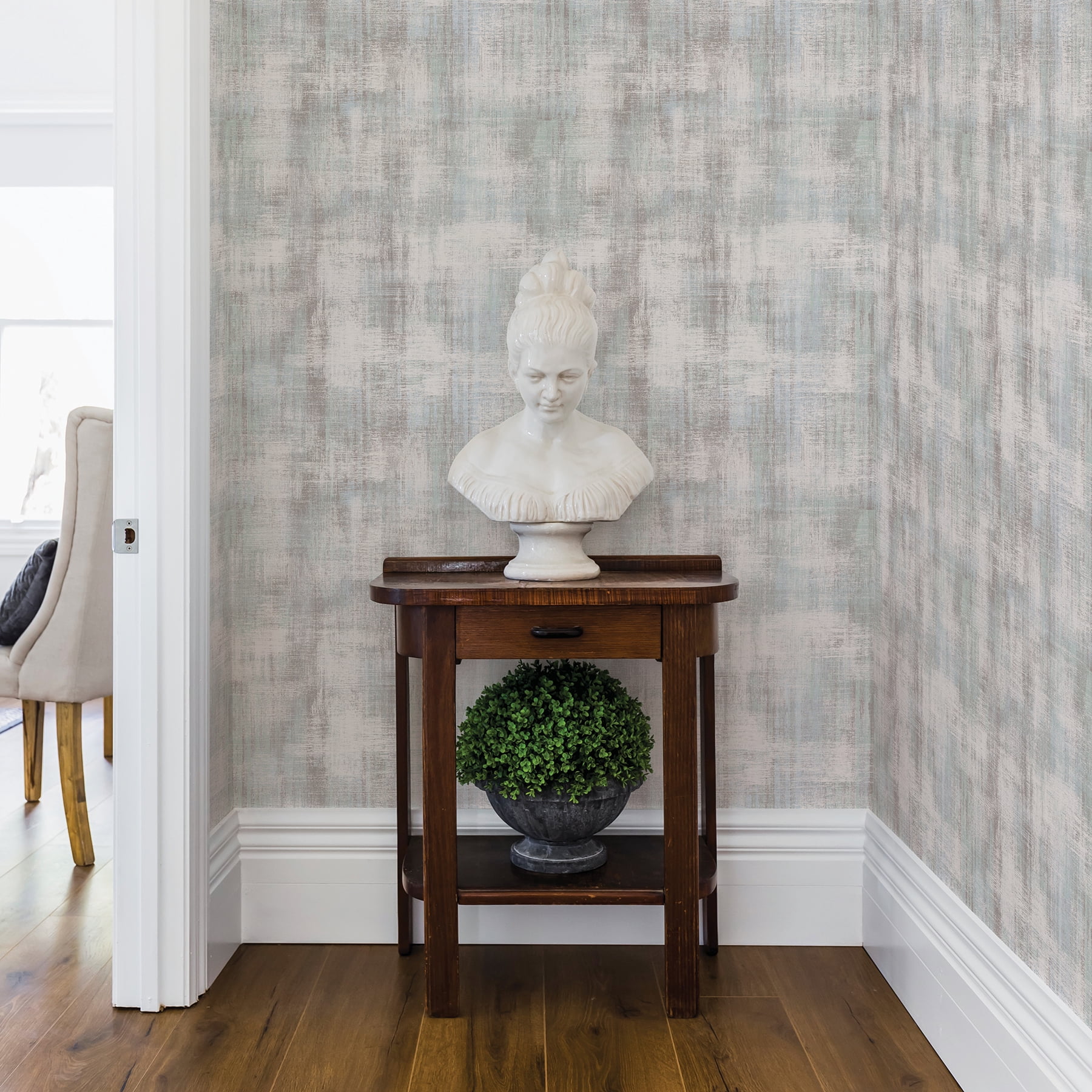 Brewster Cromwell Light Grey Distressed Texture Wallpaper