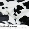 thumbnail image 3 of Cow Print Blanket Twin Size Soft Cozy Fuzzy Lightweight Black Cow Blankets and Throws Warm Plush Fleece Flannel Cow Printed Blanket Gift for Adults Mom Father Travel Blanket All Seasons 60" x 80", 3 of 6