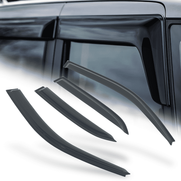 M-AUTO 4 Pieces Smoke Tape-On Window Visor Shade Deflector Guard for 1992-1996 Toyota Camry 4-DR