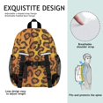 thumbnail image 5 of Orange and Yellow Leopard Print Backpack for School, Cute School Bag with Adjustable Shoulder Straps and Padded Back, 15"x11.42"x5.5", 5 of 5
