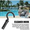 CACHook for Robotic Pool Cleaner, Accessories Pool Hook for Poles