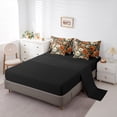 thumbnail image 5 of Homewish Female Men Women Vintage Rustic Floral Bedding Comforter Set 7-Piece,Chic Flowers Blossoms King Bedding Sets,Retro Exotic Luxury Style Ultra Soft Bed Sheets,Microfiber Bedroom Decor, 5 of 8