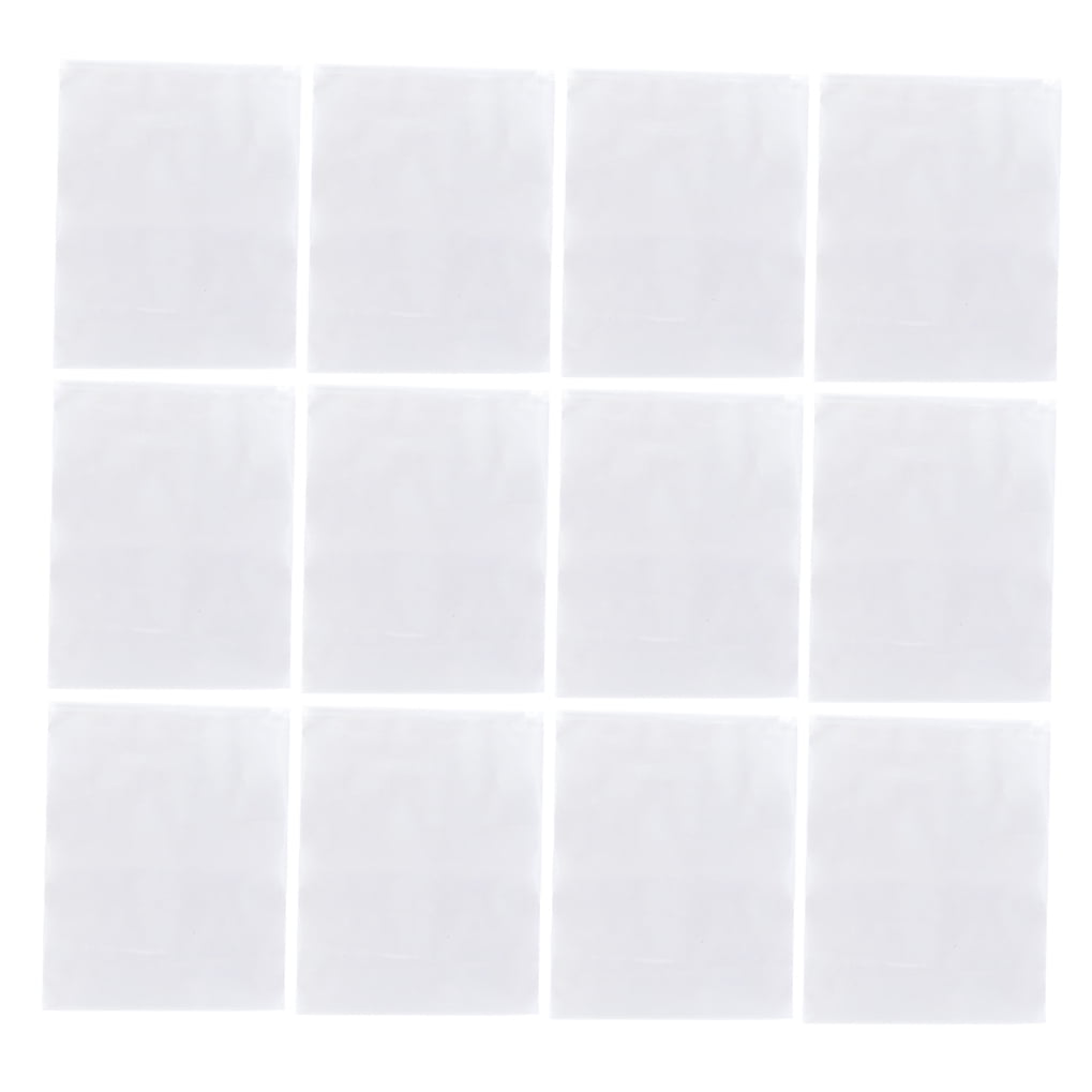 FESTFENDS 12Pcs Portable Travel Shoe Bags Transparent Plastic Moisture Free Storage for Frequent Travelers