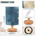 thumbnail image 3 of Bear Hug The Moon Stars Table Lamp with USB Port LED Warm Light Lamp Night Light Home Decor, 3 of 7