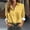 Yellow, variant on Women'S 2025 Cute Striped Stretchy Long Sleeve Shirts Soft Collared V Neck Button Up Blouses Tops Green 3Xl