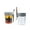 Oats Jar Gray 2pack, variant on i Kito Overnight Oats Containers with Lids Glass, Breakfast Jar with Lid & Spoon 10oz