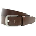 thumbnail image 4 of Brown Wide Pin Belt by Nickel Smart® | Casual Men's Belt | Solid Leather Strap, 4 of 6