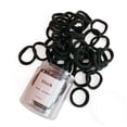 thumbnail image 1 of 50 Uds. Cintas elásticas para el pelo, lazos elásticos de algodón para el pelo, cola de caballo, diademas para mujer, cuerdas para el pelo, color negro, 1 of 5
