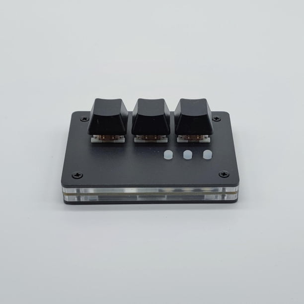 Teclado RGB profesional CUTICAT Mini teclado mecánico OSU 3 teclas Negro